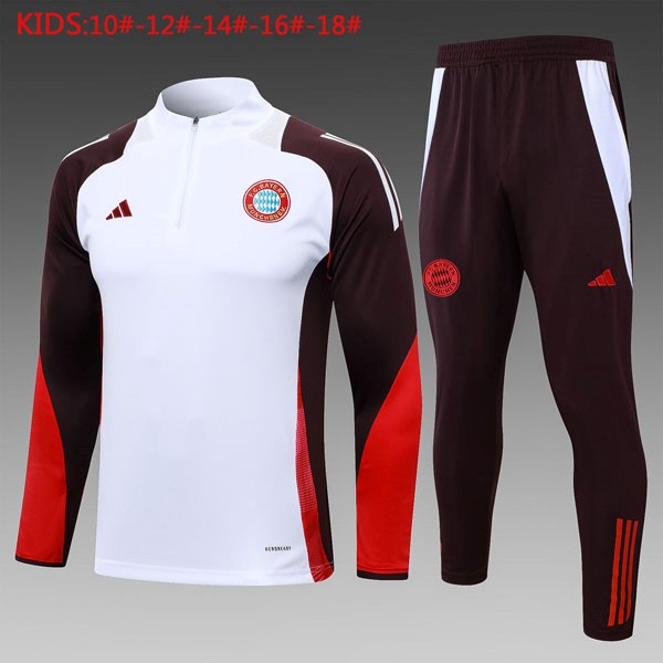 Niños Sudadera De Training Bayern Munich 2024-2025 Blanco Purpura